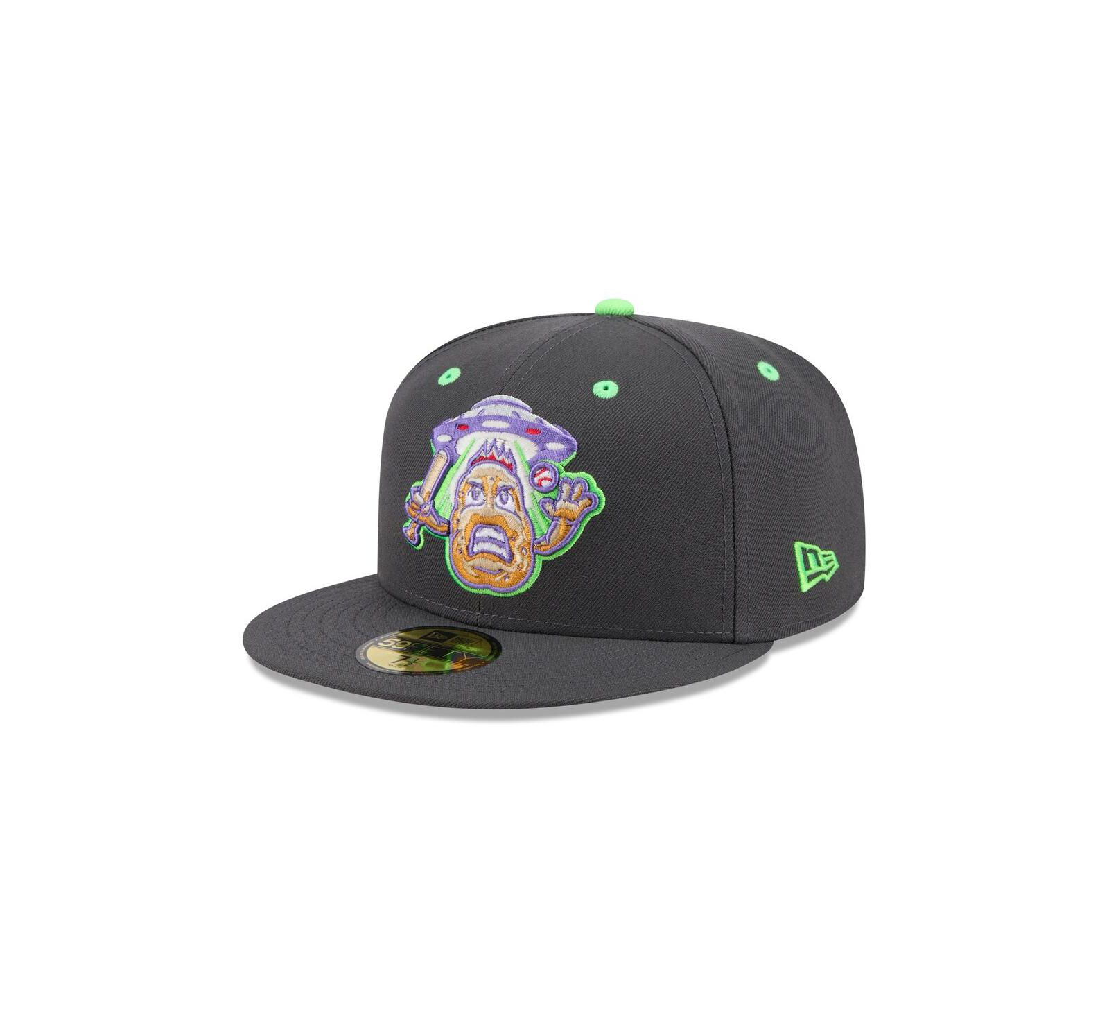 Мужская кепка New Era Charcoal New Hampshire Fisher Cats Theme Nights 59FIFTY Fitted