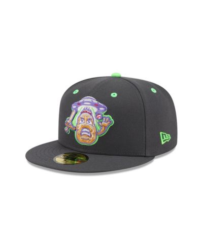 New Era Men's Charcoal New Hampshire Fisher Cats Theme Nights 59FIFTY Fitted Hat