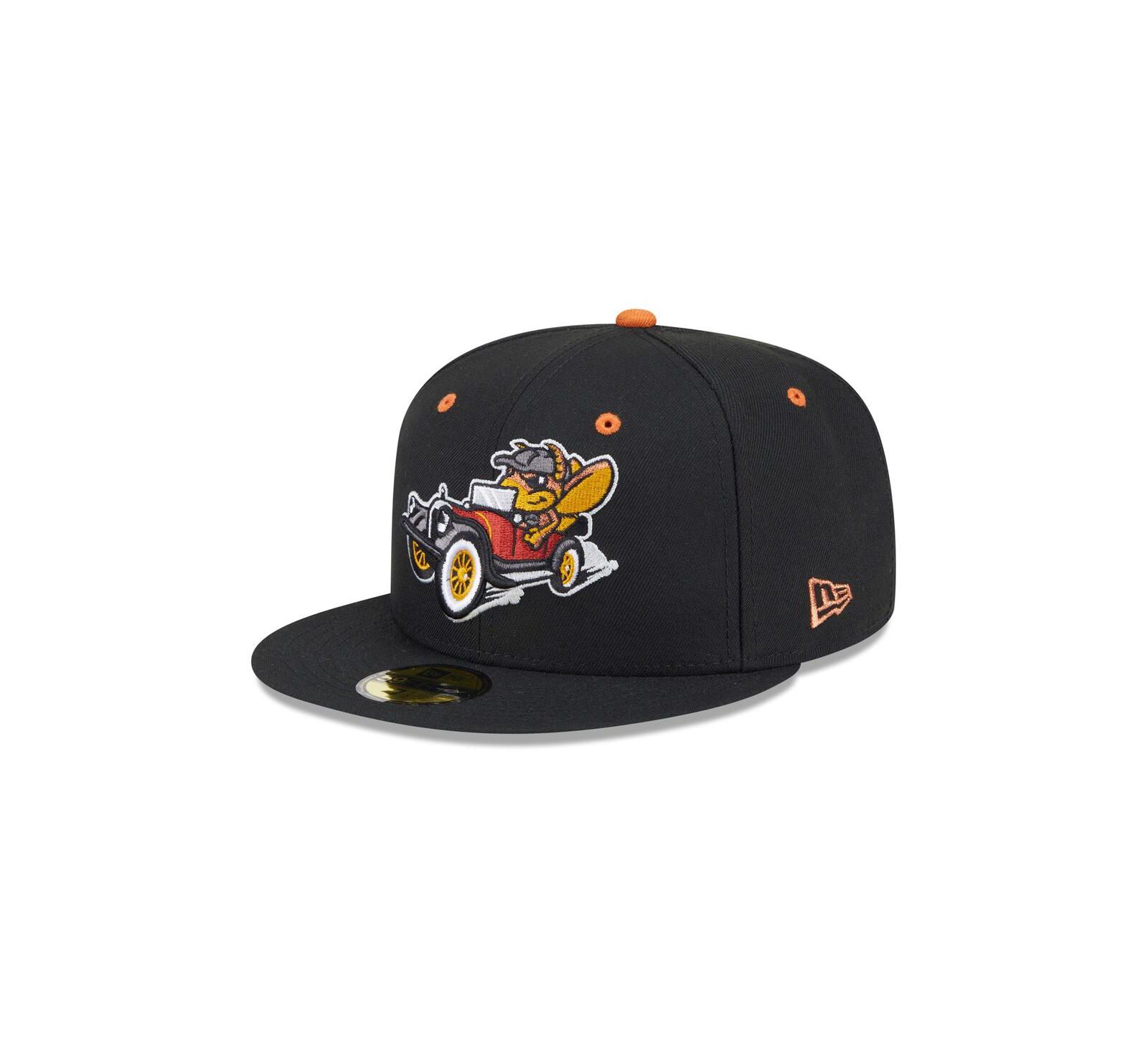 Мужская кепка New Era Black Winston-Salem Dash Theme Nights 59FIFTY Fitted