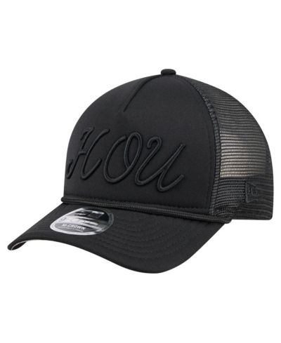 Мужская кепка New Era Black Houston Astros City Initial 9FORTY A-Frame M-Crown регулируемая