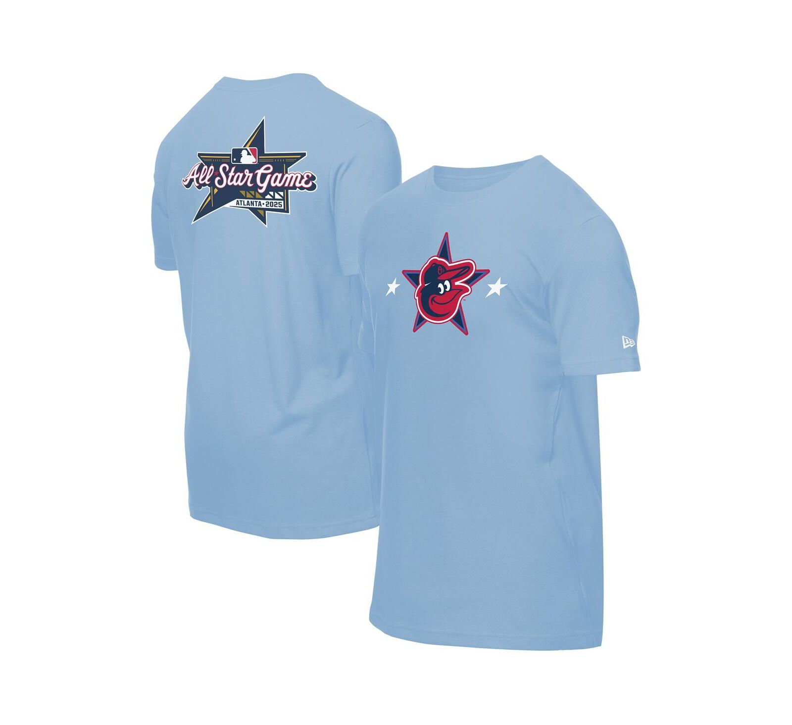 Мужская футболка New Era Baltimore Orioles 2025 MLB All-Star Game Workout, цвет Light Blue