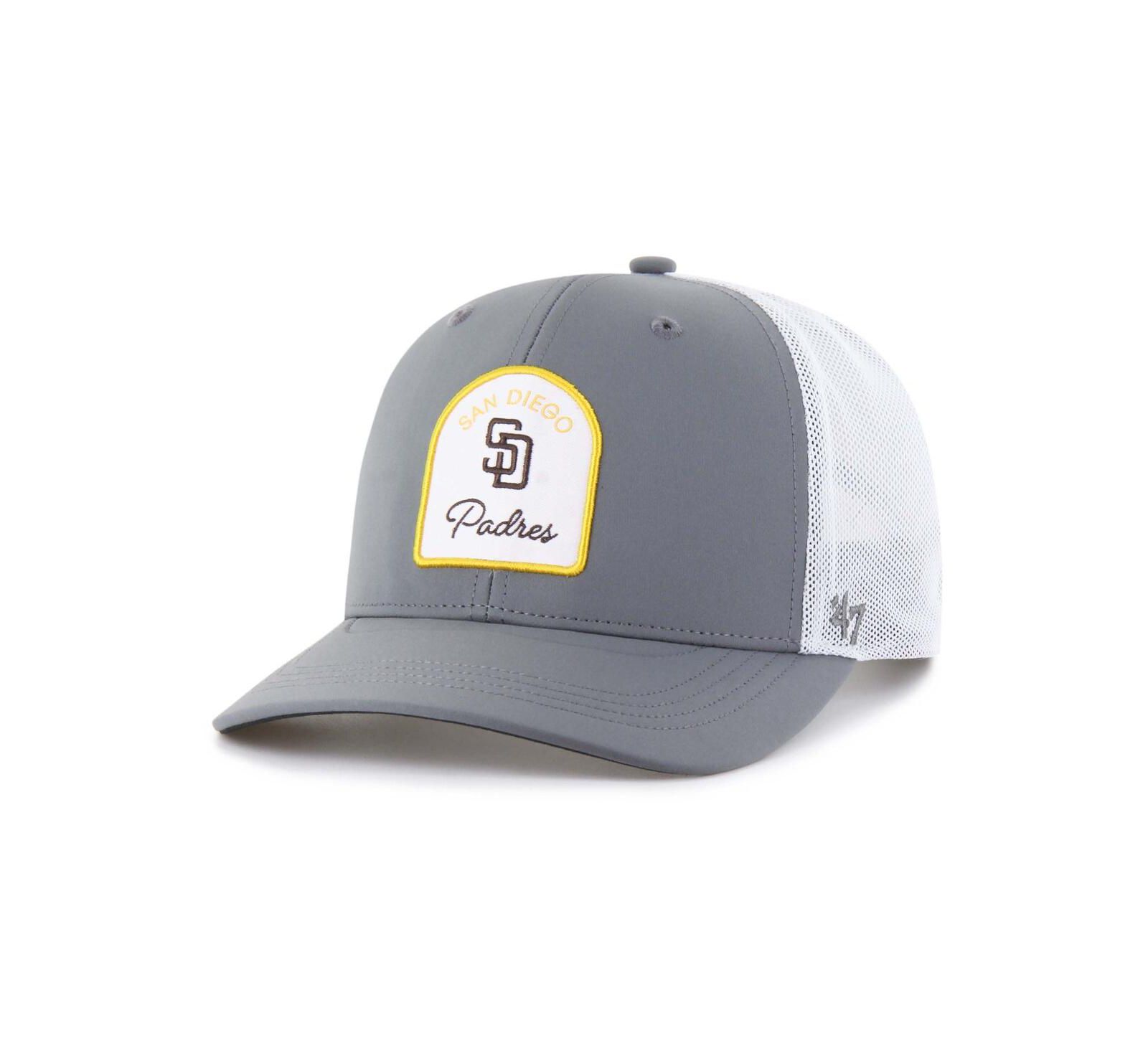 Мужская кепка '47 Brand Gray San Diego Padres Gimmie Golf Trucker Adjustable Hat