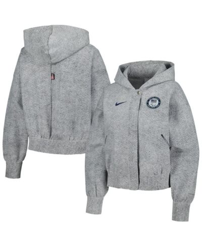 Женская оверсайз толстовка-худи Nike U.S. Paralympics 2024 Media Day Gray