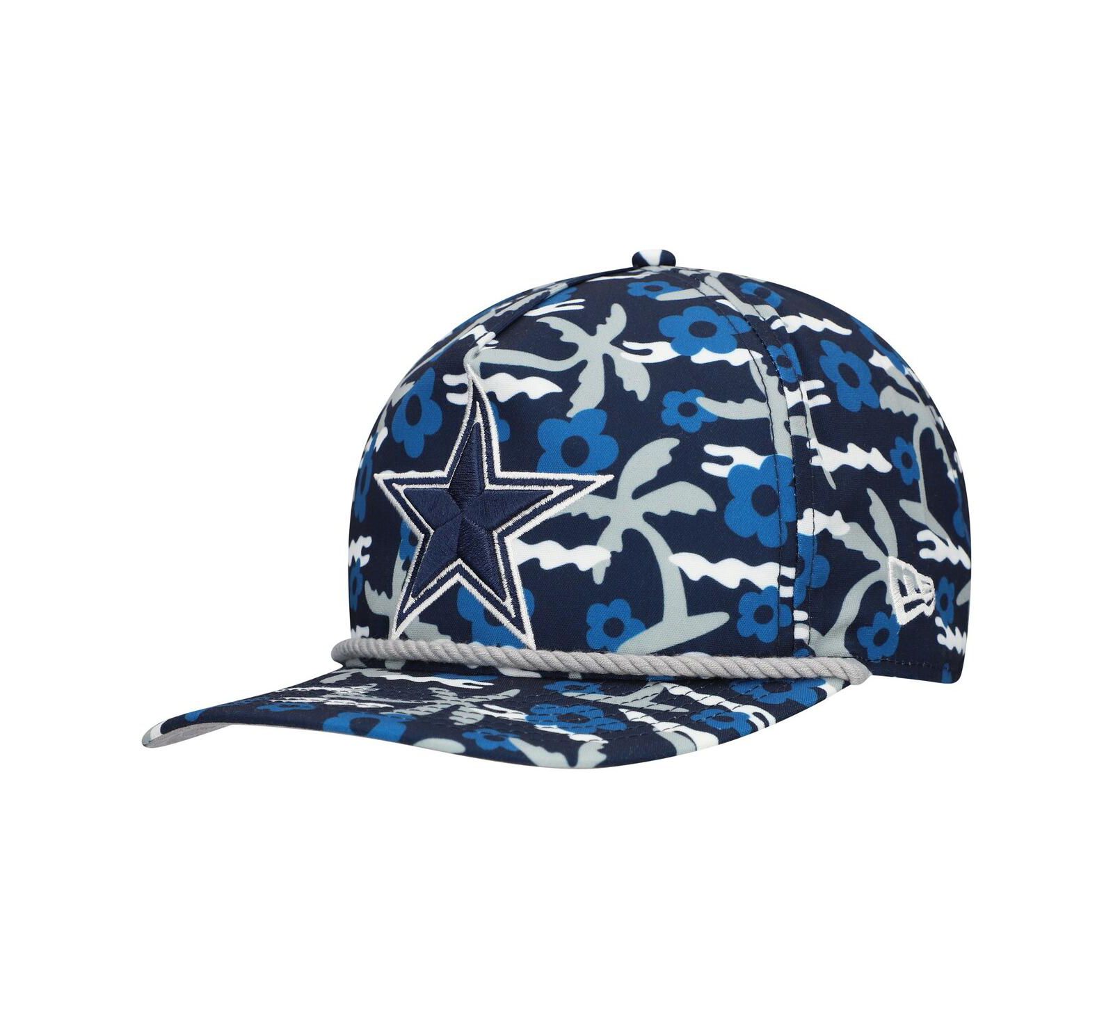 Мужская кепка New Era Navy Dallas Cowboys Wakey Wakey Golfer Snapback