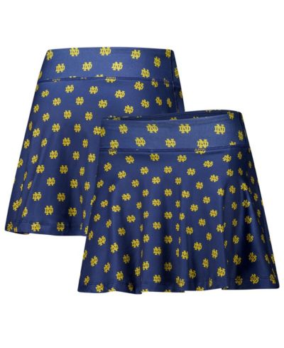 ZooZatz Женский короткий юбка-шорты skort Navy Notre Dame Fighting Irish с принтом