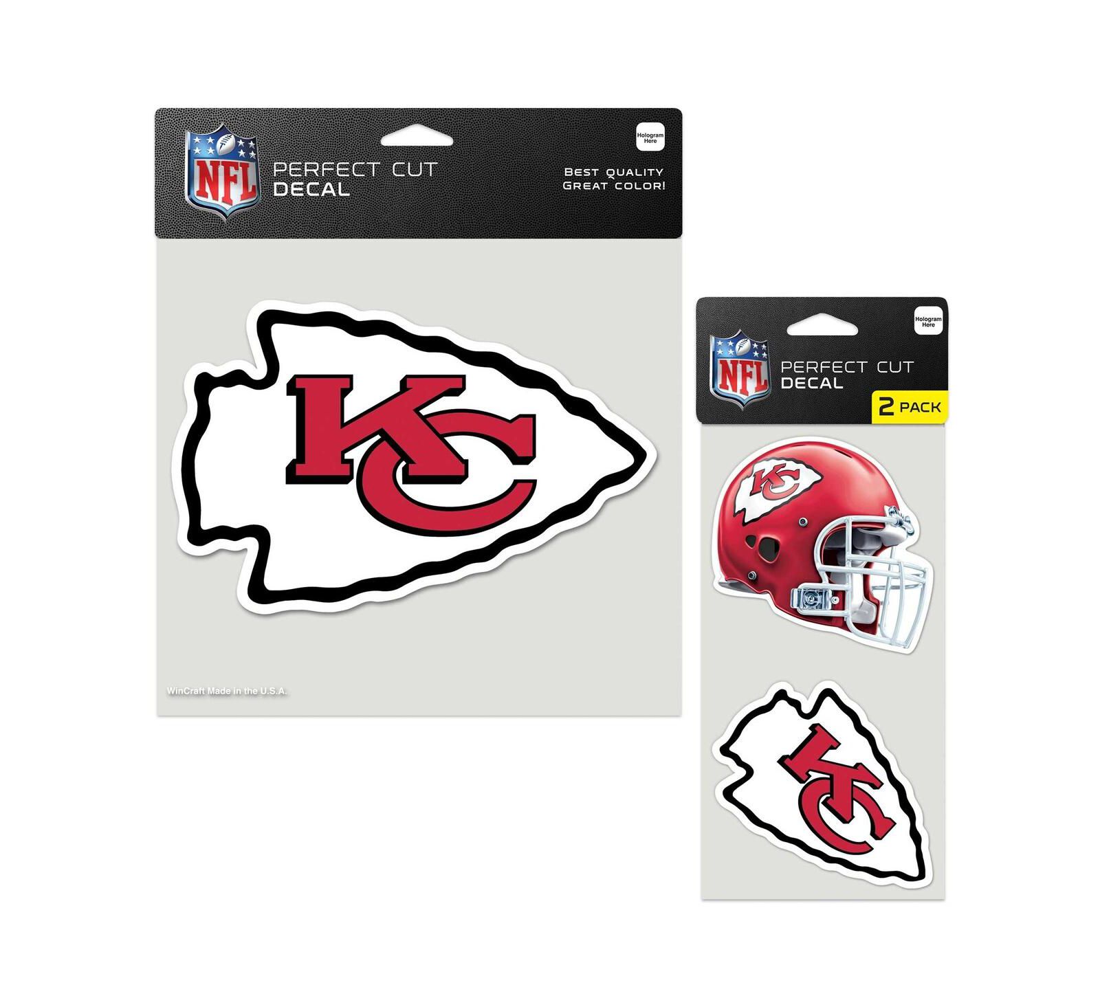 Набор наклеек Wincraft Kansas City Chiefs Three-Pack Perfect Cut Decal Sheet