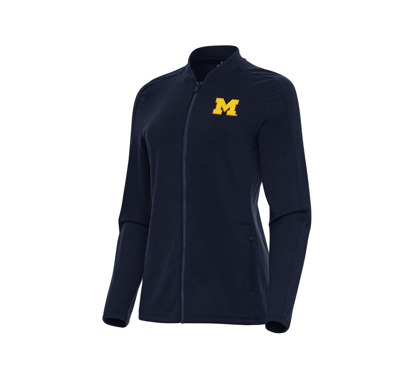 Женская куртка Antigua Navy Michigan Wolverines Continual Full-Zip