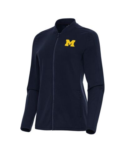 Женская куртка Antigua Navy Michigan Wolverines Continual Full-Zip