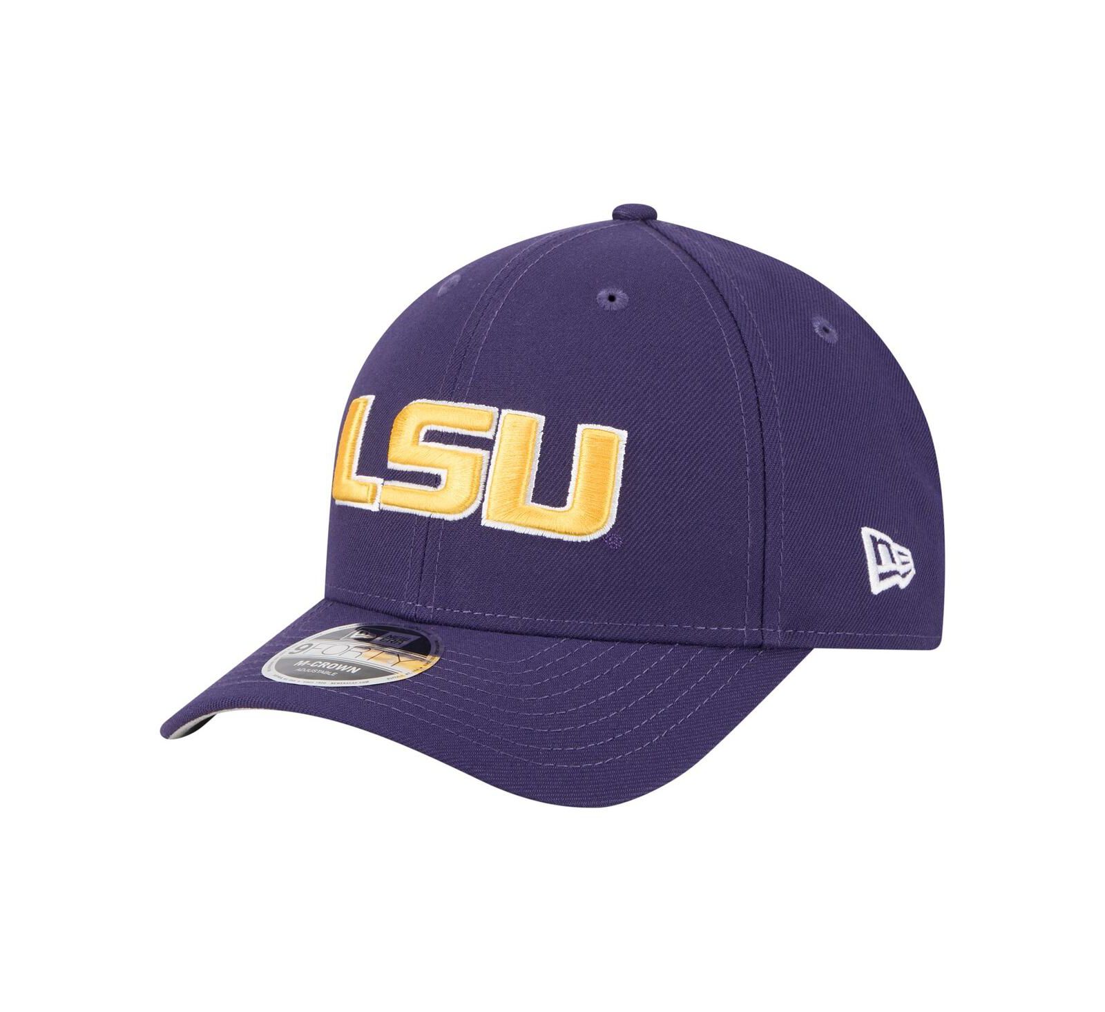 Мужская регулируемая кепка New Era LSU Tigers Team Collective 9FORTY M-Crown, фиолетовая