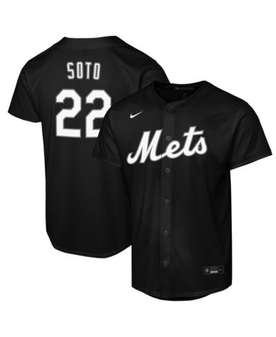 Nike детская джерси Juan Soto Black New York Mets Lights Out