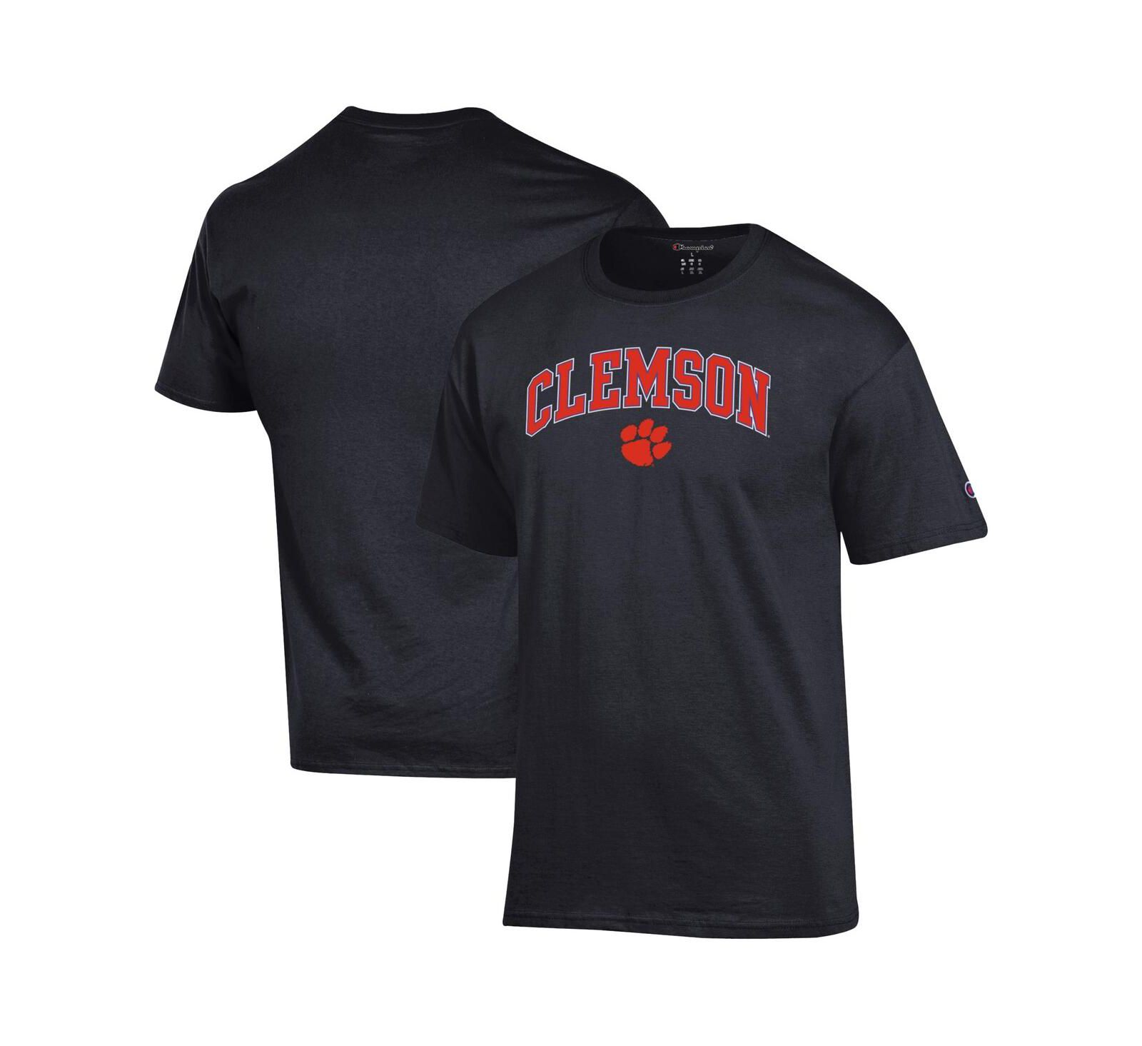 Champion Men's Black Clemson Tigers Arched Logo T-Shirt