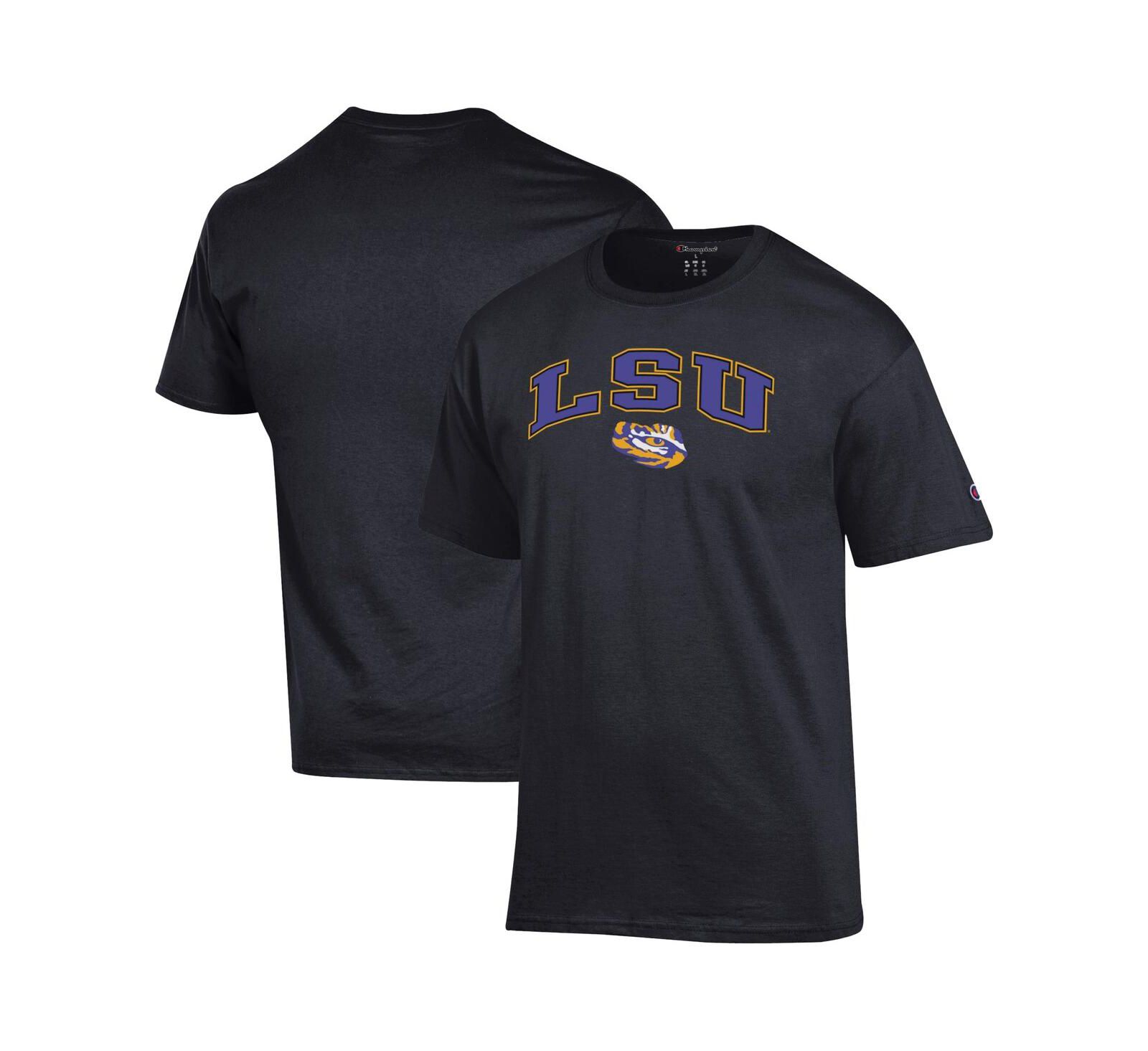 Champion Мужская футболка с логотипом LSU Tigers черного цвета