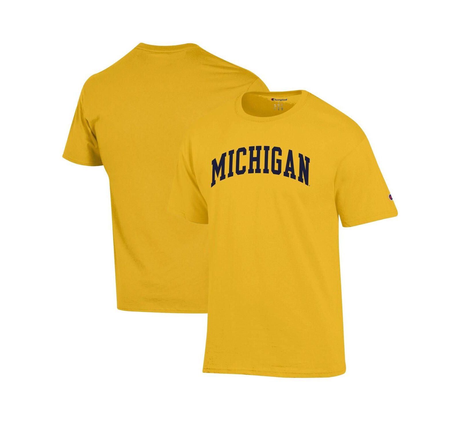 Champion Мужская футболка basic arch Michigan Wolverines Maize