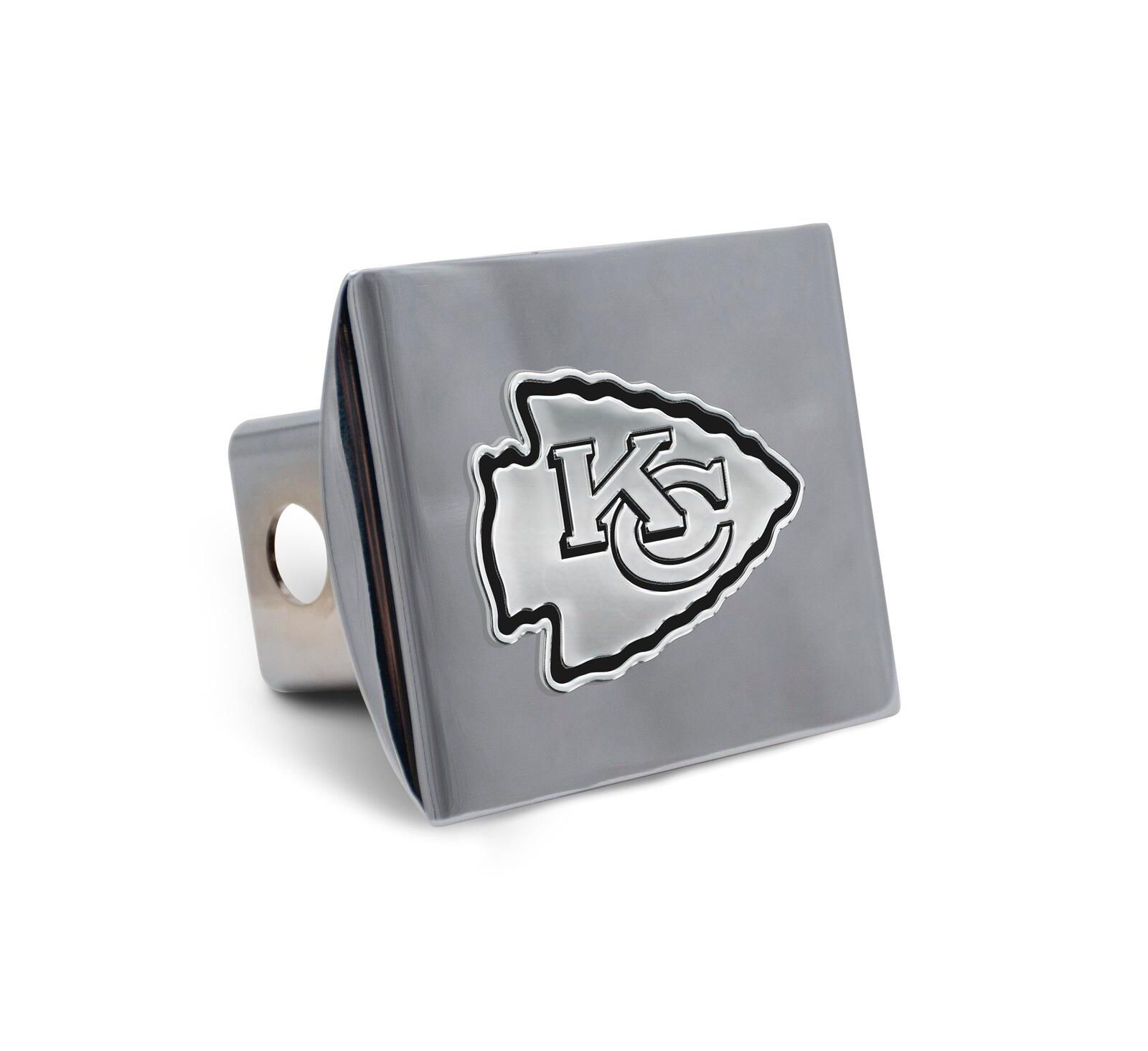 Wincraft Kansas City Chiefs Premium Metal Chrome Hitch Cover