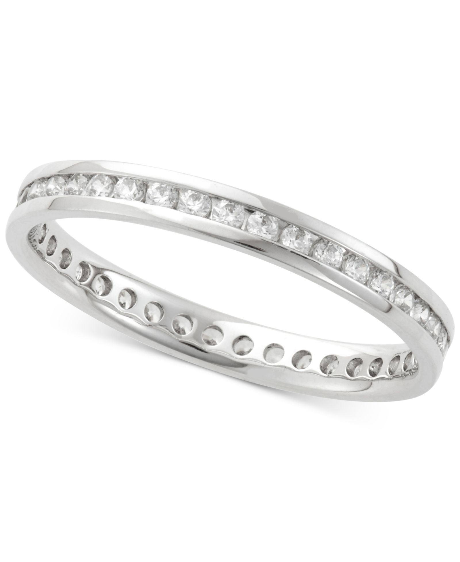 Помолвочное кольцо Diamond Channel в белом золоте 14k (1/2 ct. t.w.)