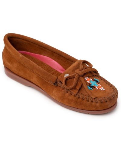 Женские замшевые мокасины Minnetonka Nizhoni с бисером