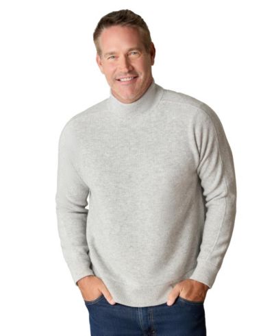 Мужской джемпер LuxLined Itch-Free Merino Wool Mock Neck
