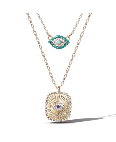 Набор подвесок Jessica Simpson Layered Evil Eye