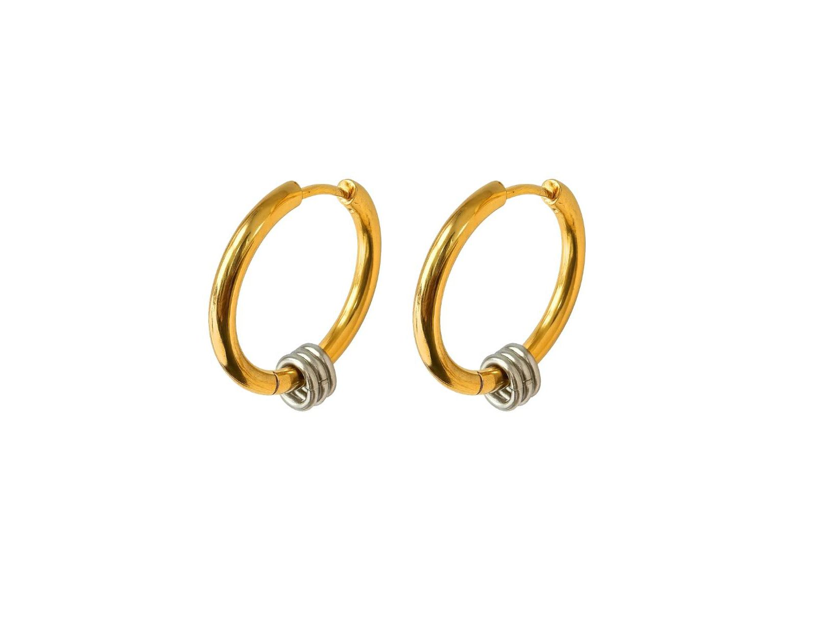 Серьги Signature Style Mixed Metal Two-Tone