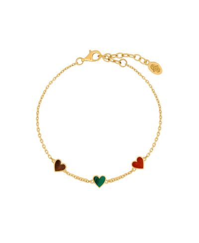 Cheerful Hearts Charm Bracelet