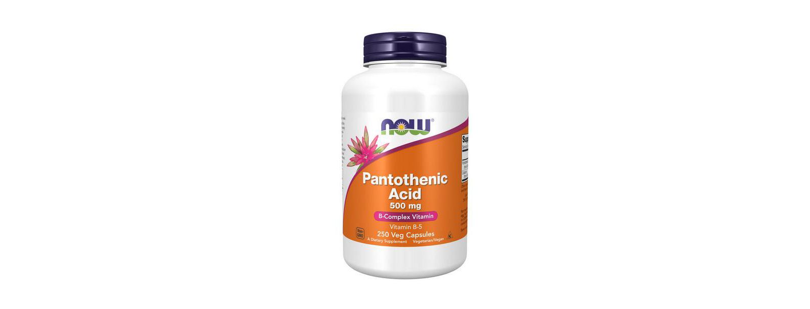NOW Foods пантотеновая кислота, 500 mg, 250 капсул