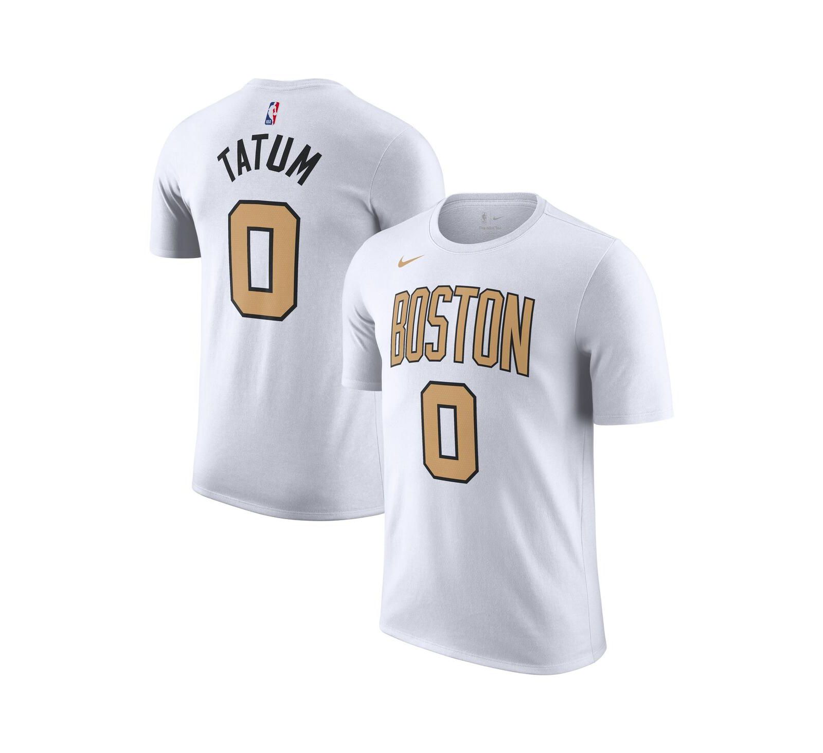Nike Men's and Women's Jayson Tatum White Boston Celtics 2025/26 City Edition Name & Number T-Shirt