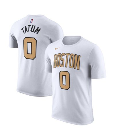 Nike Мужской и Женский футболки Jayson Tatum White Boston Celtics 2025/26 City Edition Name & Number