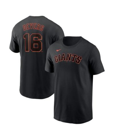 Nike Мужская футболка Rafael Devers Black San Francisco Giants с именем и номером