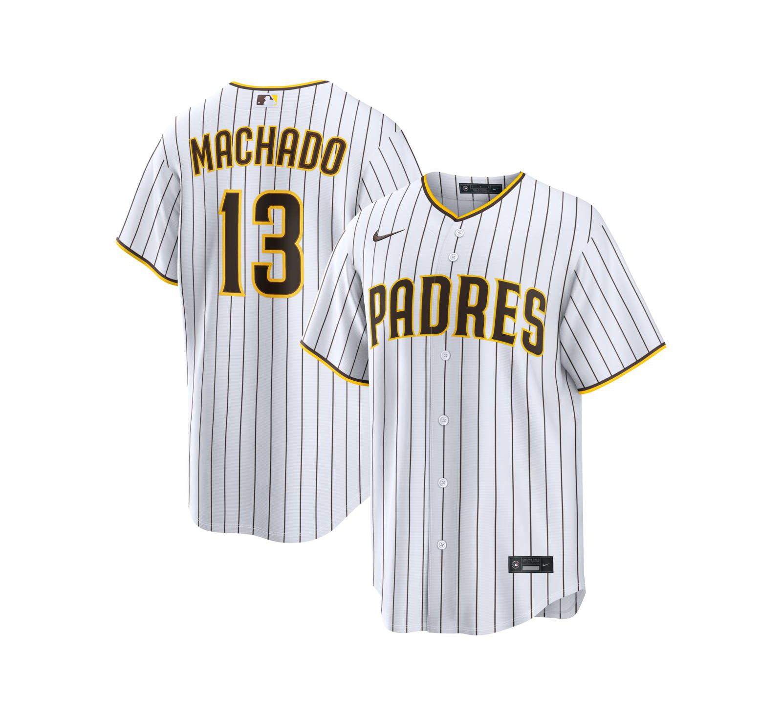 Nike Men's Manny Machado White San Diego Padres Home Replica Player Jersey