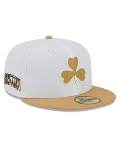 New Era Мужская White/Gold Boston Celtics 2025/26 City Edition 59FIFTY Fitted кепка