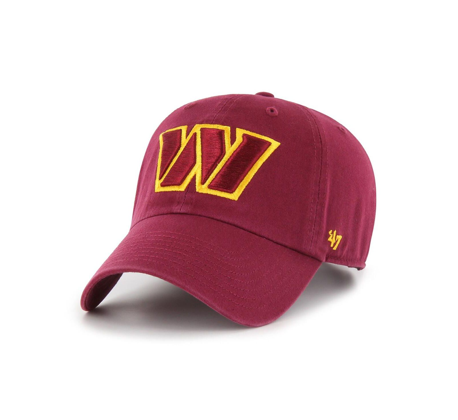 '47 Brand Men's Burgundy Washington Commanders Cleanup Adjustable Hat