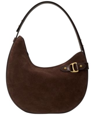 Lauren Ralph Lauren Tasha Suede Large Shoulder Bag