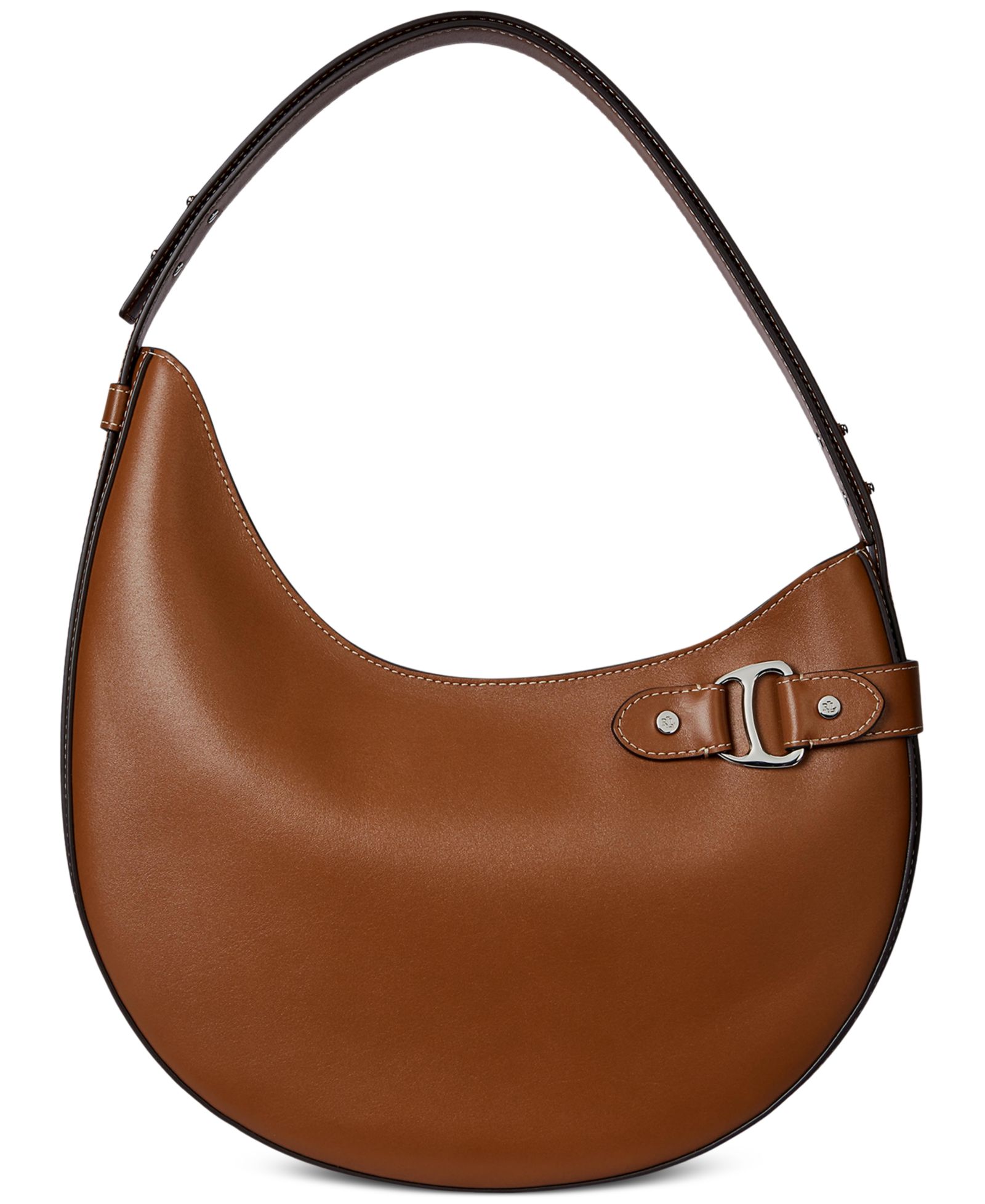 Lauren Ralph Lauren Tasha Leather Large Shoulder Bag