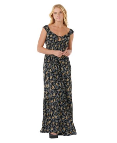 Rip Curl Женское платье Pacific Rider Ditsy Short Sleeve Maxi
