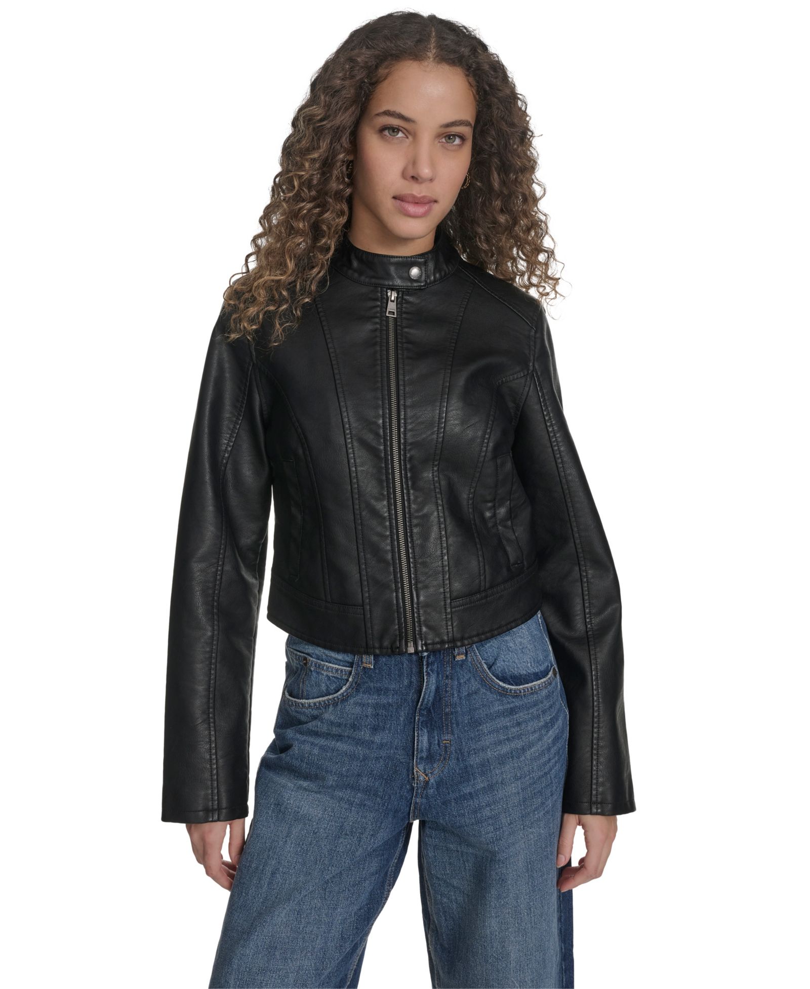 Levi's Женский кожаный бомбер Racer Jacket