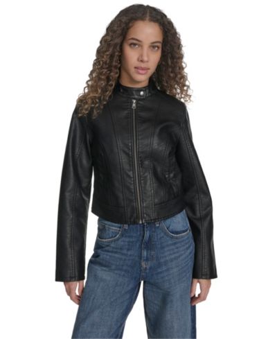 Levi's Женский кожаный бомбер Racer Jacket