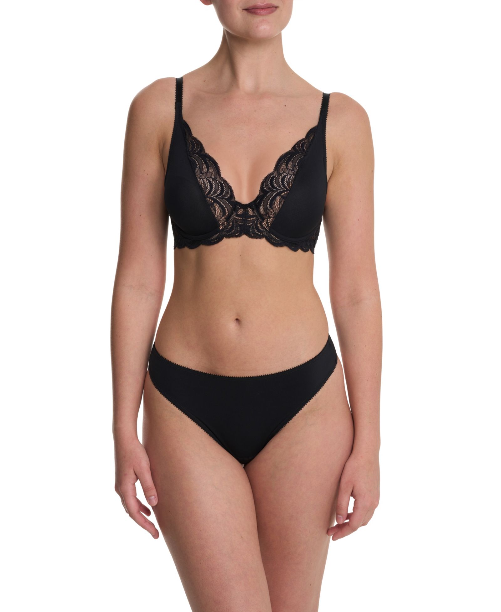 Natori Persuasion Stretch Lace Minimal Rear Coverage Thong 771356