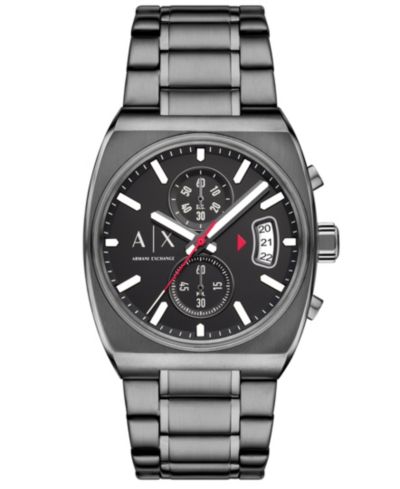 A|X Armani Exchange Men's Quartz Chronograph Gunmetal Stainless Steel Watch, 40mm