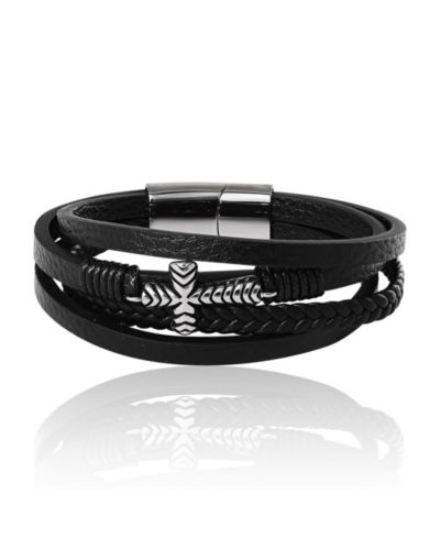 Браслет Lucky Brand с 4 рядами крестиков
