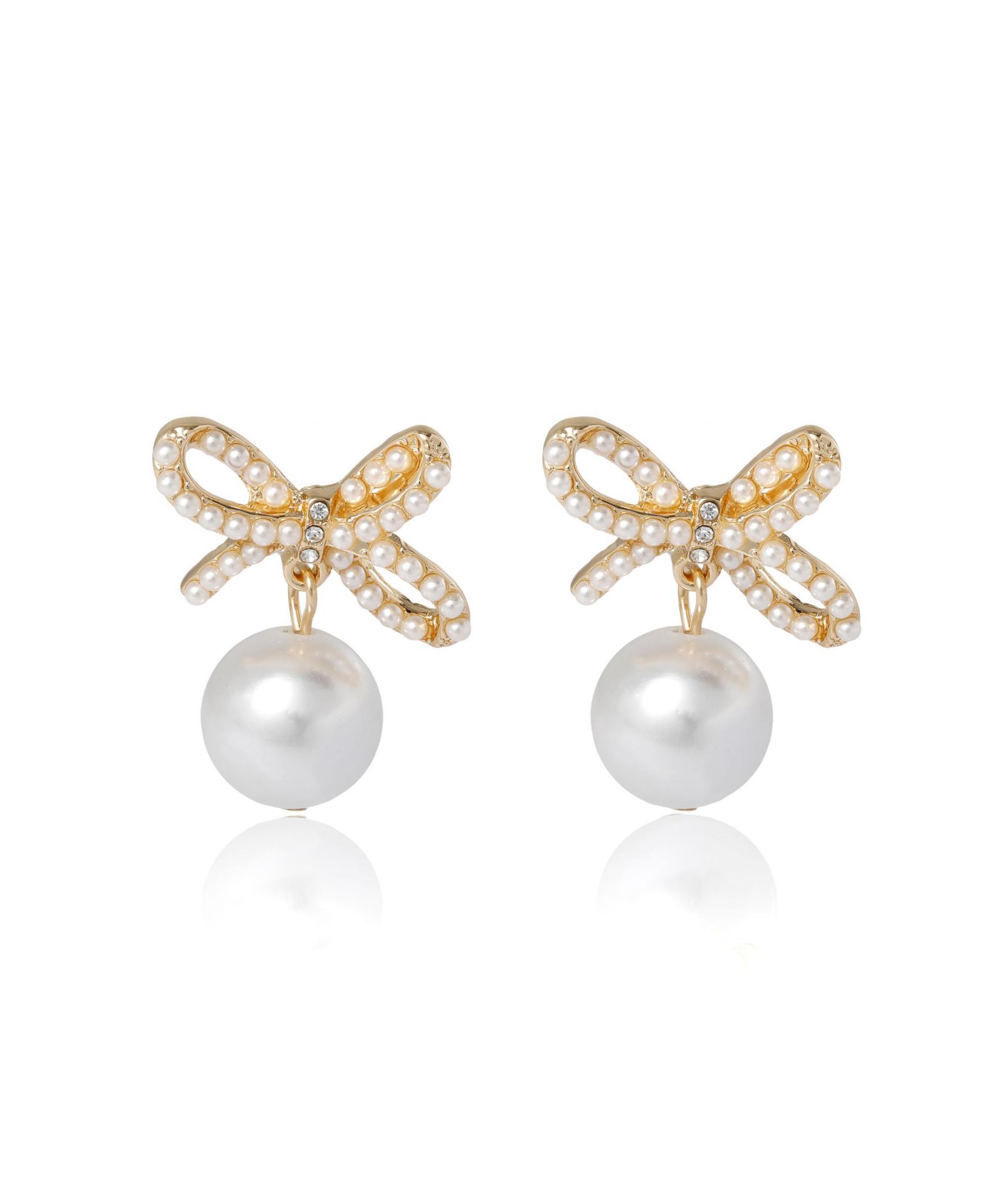 Серьги BCBGeneration Bow Pearl Drop