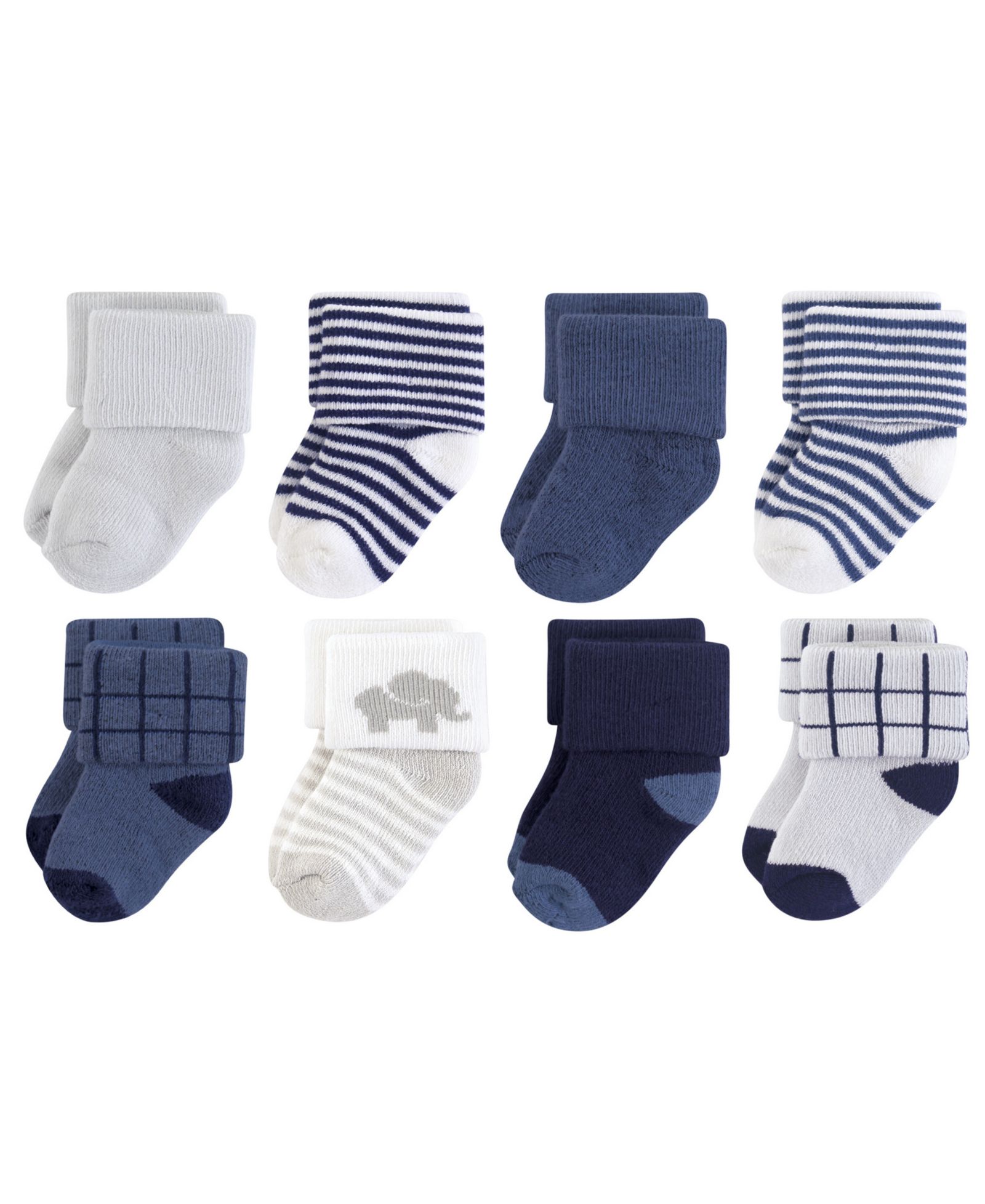 Носки Touched by Nature 8-Pair Natural Terry Comfort