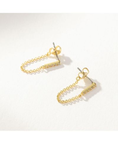 Серьги Uncommon James Downtown Chain с позолотой 14K