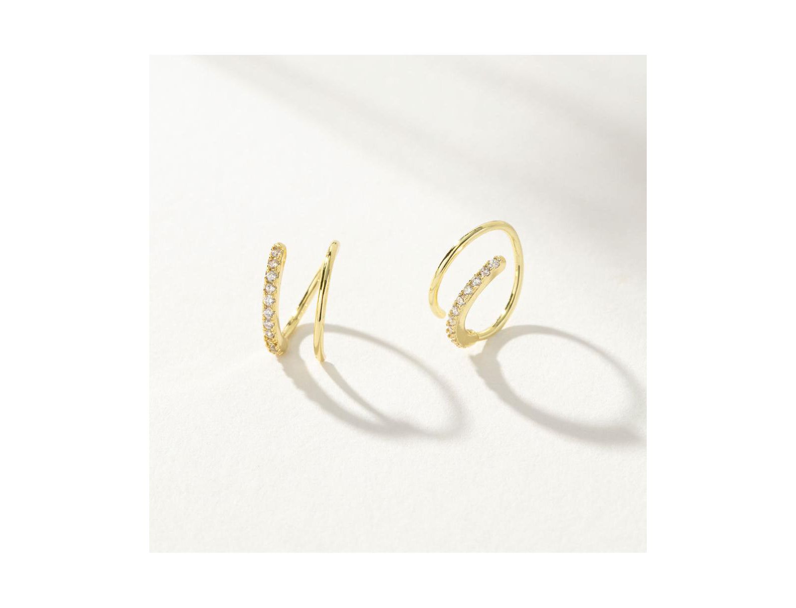 Серьги Uncommon James Seeing Double с напылением 14k Gold