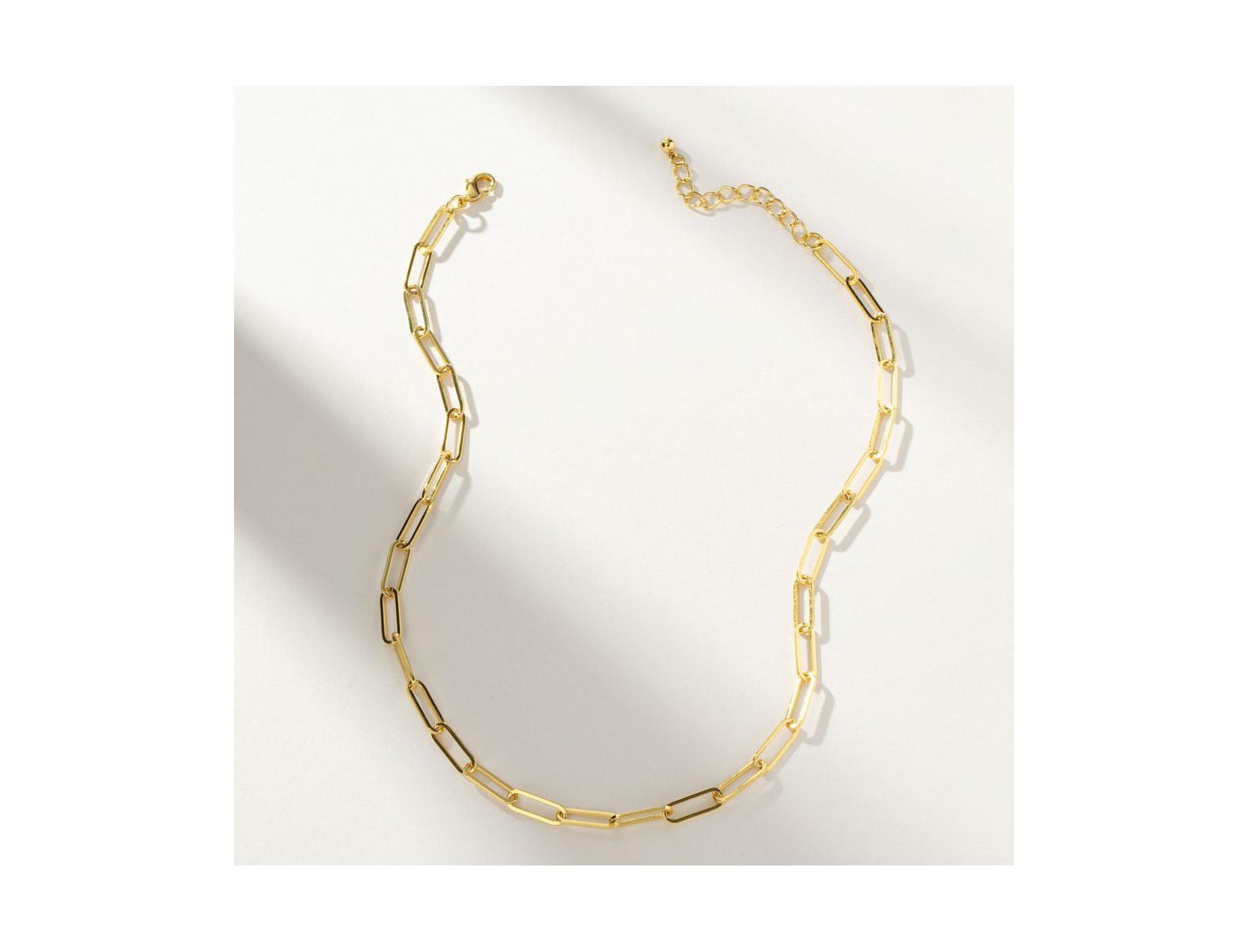 Ожерелье Uncommon James 14K Gold-Plated Thin Linked Up 16" + 2" extender