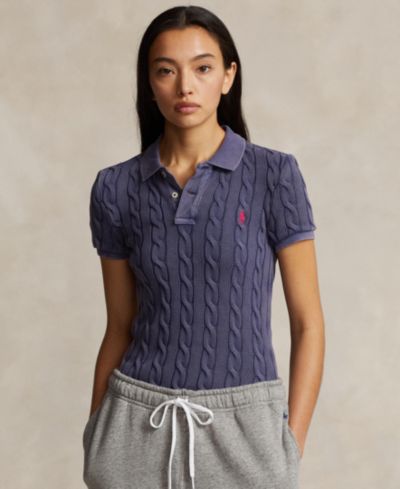Женская рубашка Polo Ralph Lauren Cable-Knit Polo Shirt