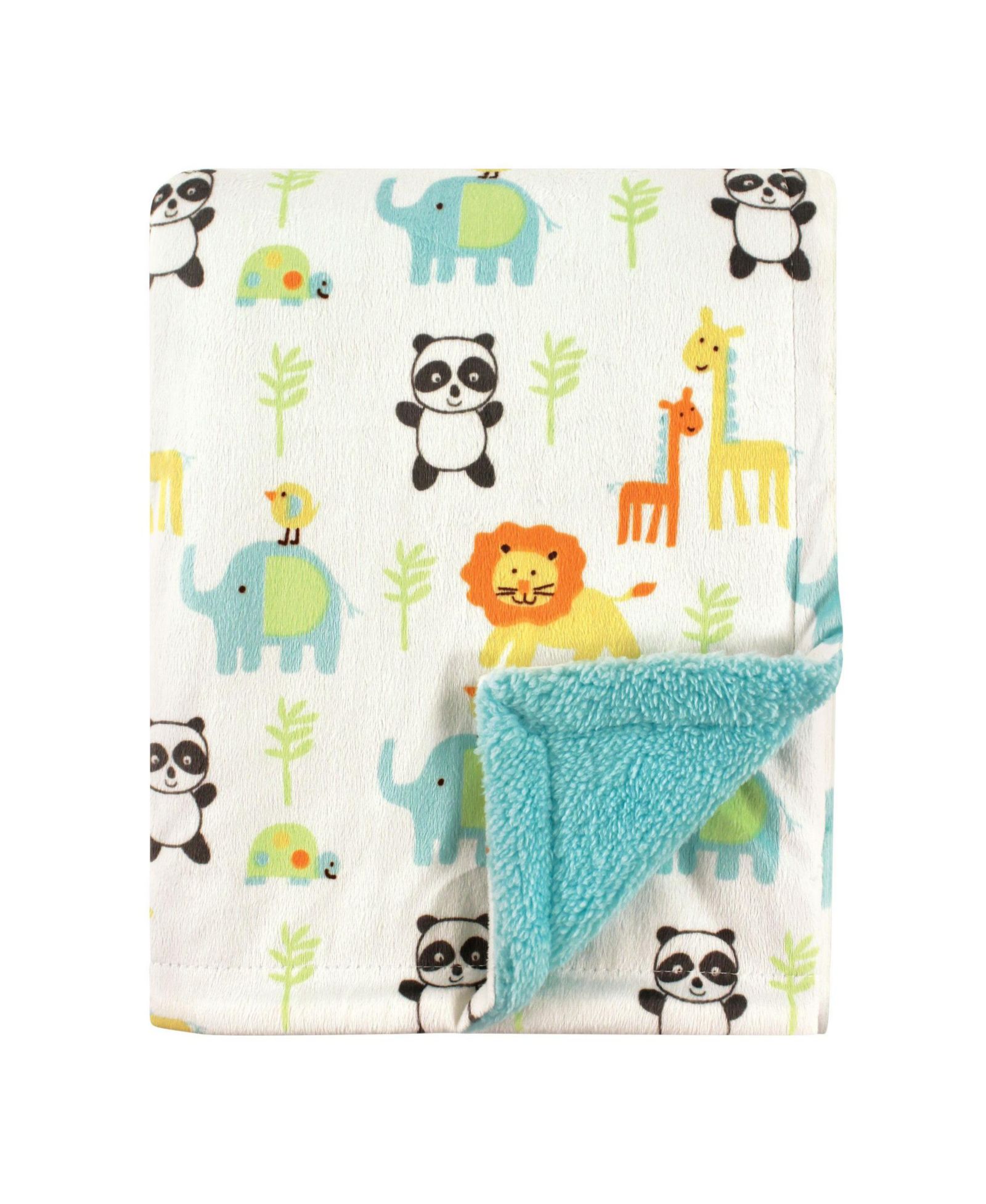 Мягкий плед Luvable Friends Sherpa-Backed Plush