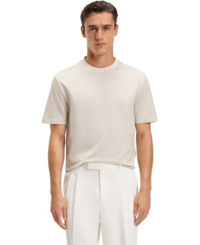 BOSS by Hugo Boss Men's Micro Pattern Mercerized-Cotton T-Shirt