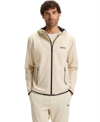 Hugo Boss Мужское худи BOSS Active из эластичного габардина на молнии