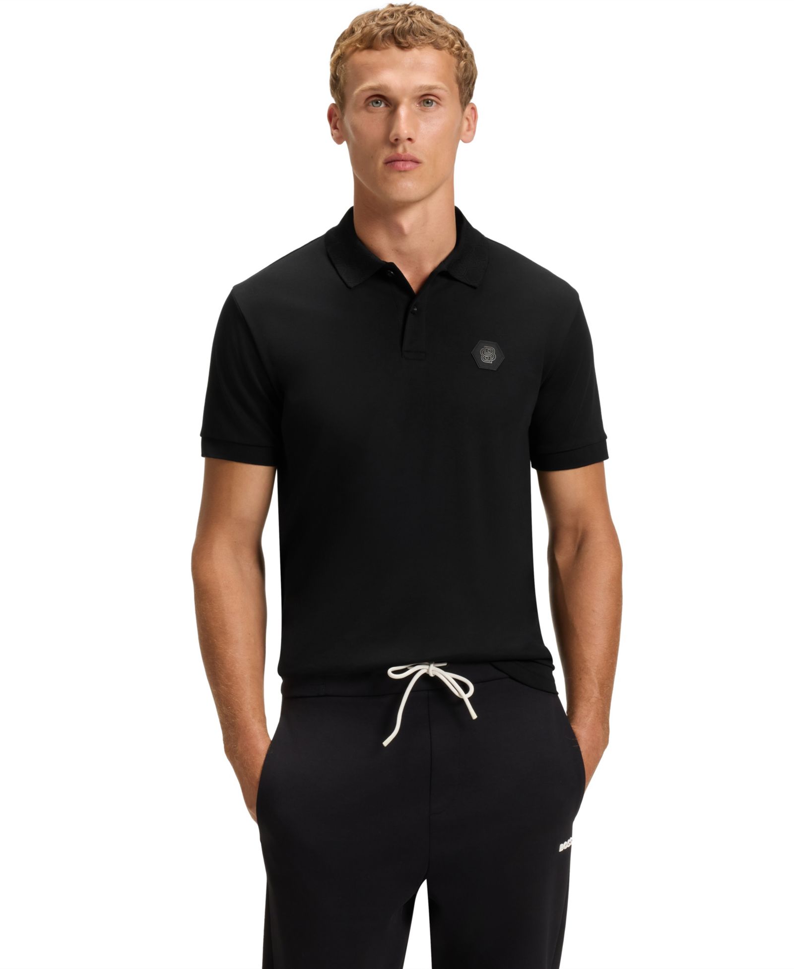 Мужское поло Hugo Boss BOSS Pima-Cotton Monogram