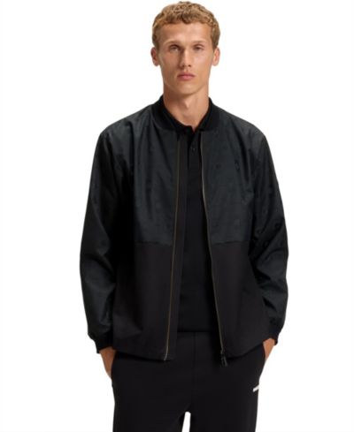 Мужская бомбер-куртка Hugo Boss Monogram Jacquard